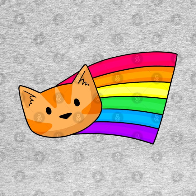 Rainbow cat by Doodlecats 